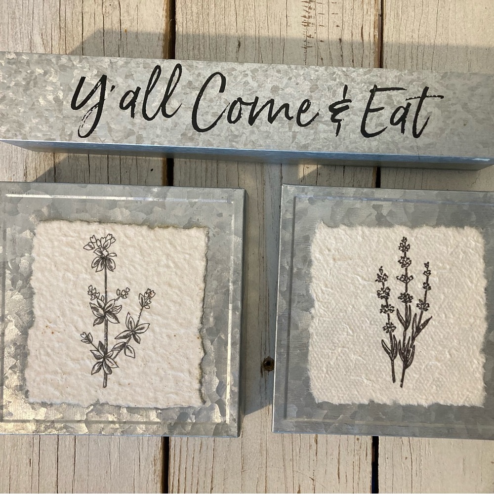 Farmhouse Kitchen Metal Tin Signs